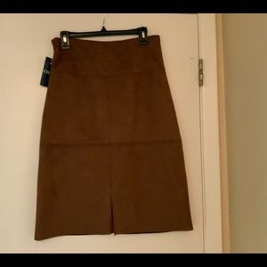 Faux Leather Skirt